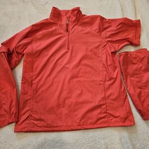Nike Golf Clima Fit ¼ Zipper Windbreaker Jacket Removable Sleeves XL (16-18)